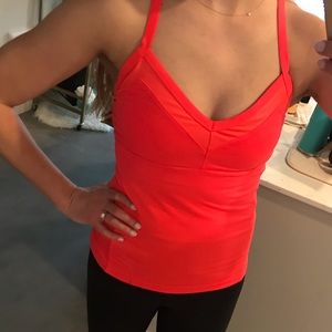 Alo Yoga Bright Pink Crossback Workout Tank